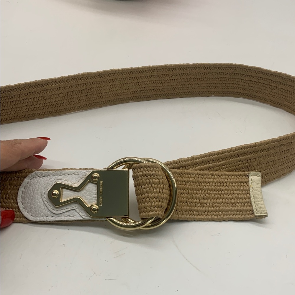 Michael Michael Kors Gold Buckle Tan Cinch Belt
